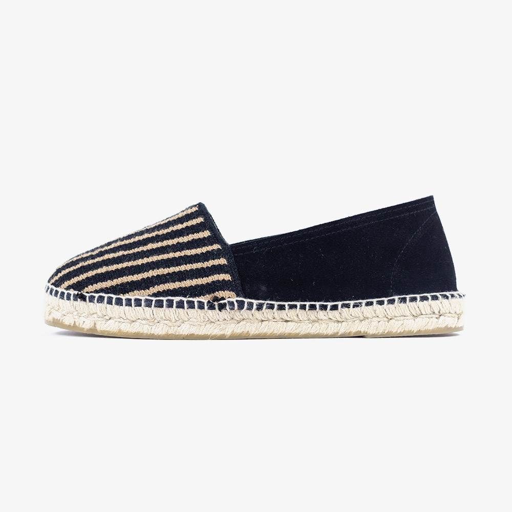Espadrille Black with stripes