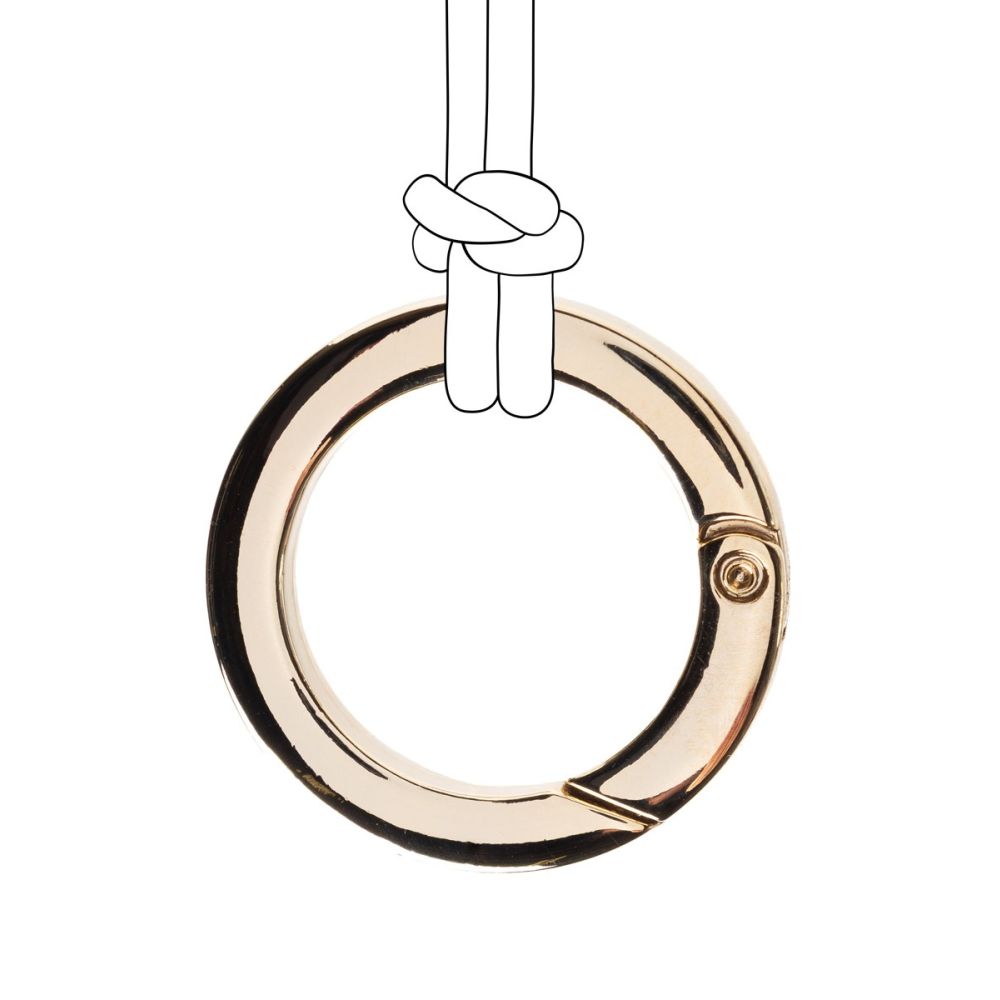 ARO METÁLICO CON RESORTE - DORADO