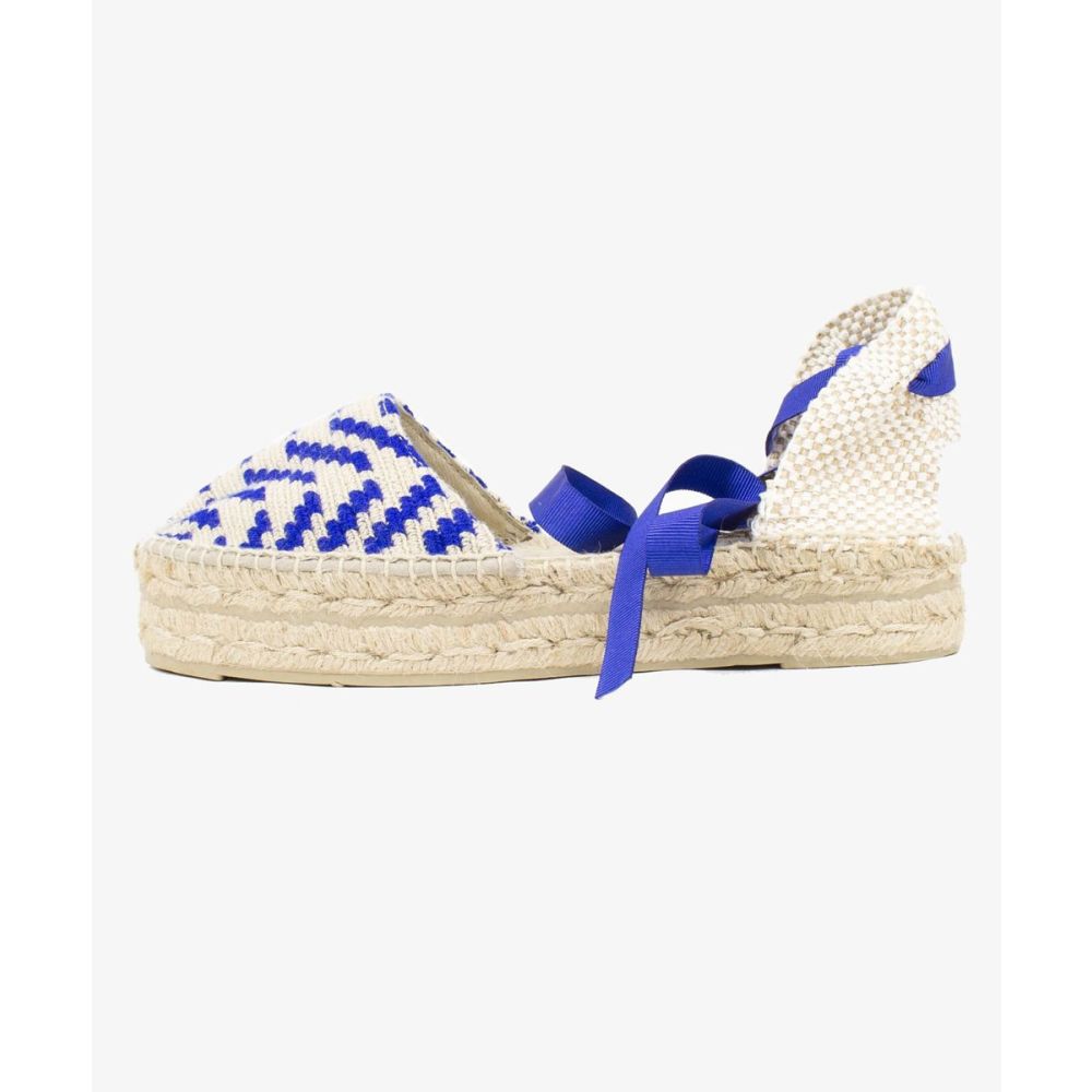 Alpargata con cinta - EBI - Azul & Beige