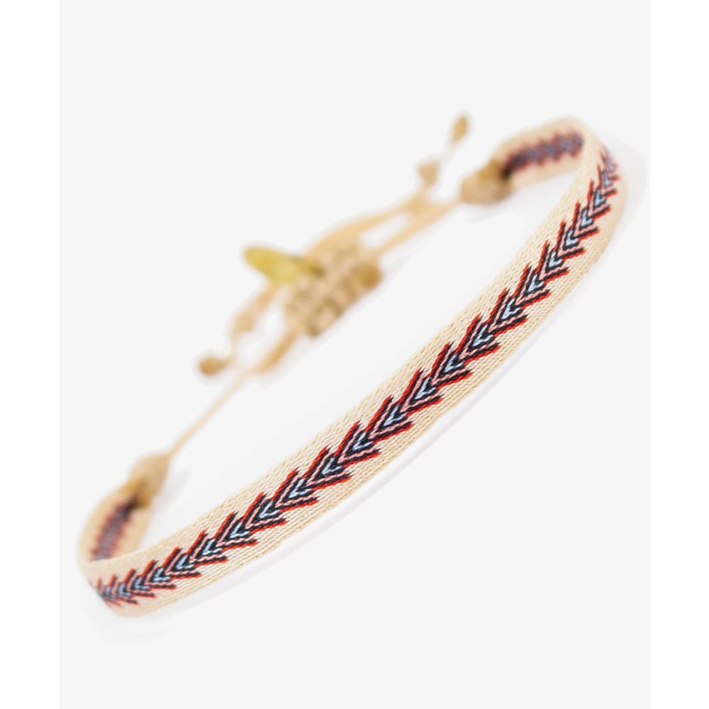Pulsera Argantina 120 - Rojo & Beige