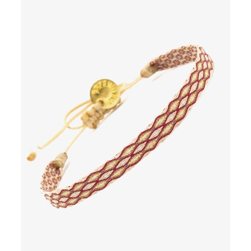 Bracelet Argantina 120 - BEIGE & BURGUNDY