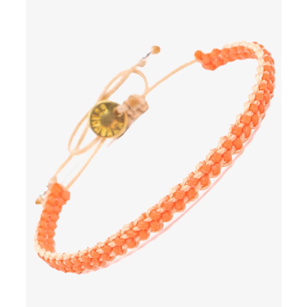 Earth bracelet - Beige & Naranja fluor
