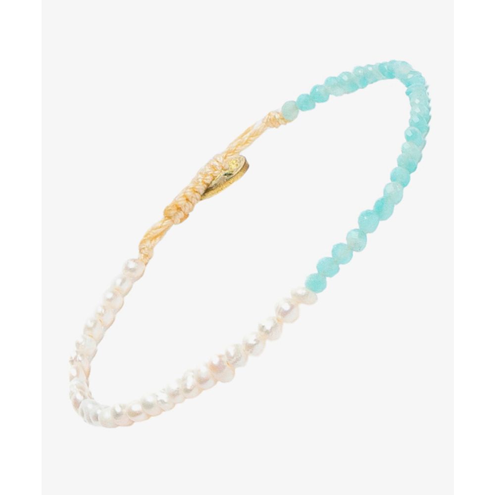 Pulsera ARIES - PERLA Y AMAZONITA