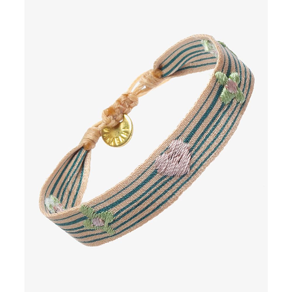 NUEVA PULSERA 2025 - BEIGE & RAYAS VERDE JADE