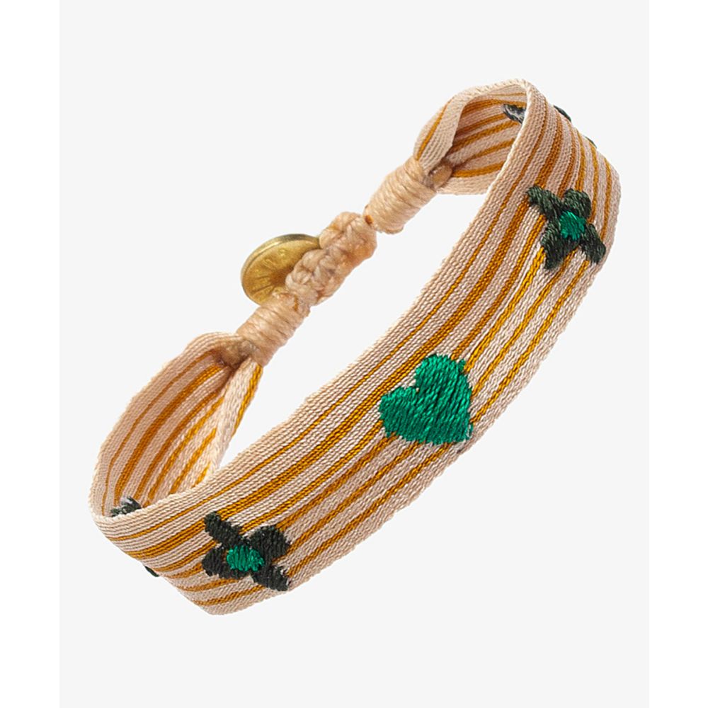 NUEVA PULSERA 2025 - BEIGE & RAYAS MOSTAZA