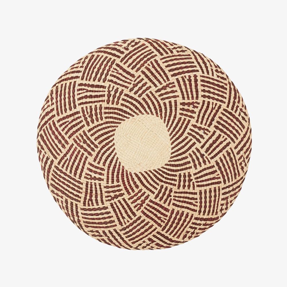 Individual redondo - UNIDAD - MARRÓN & BEIGE