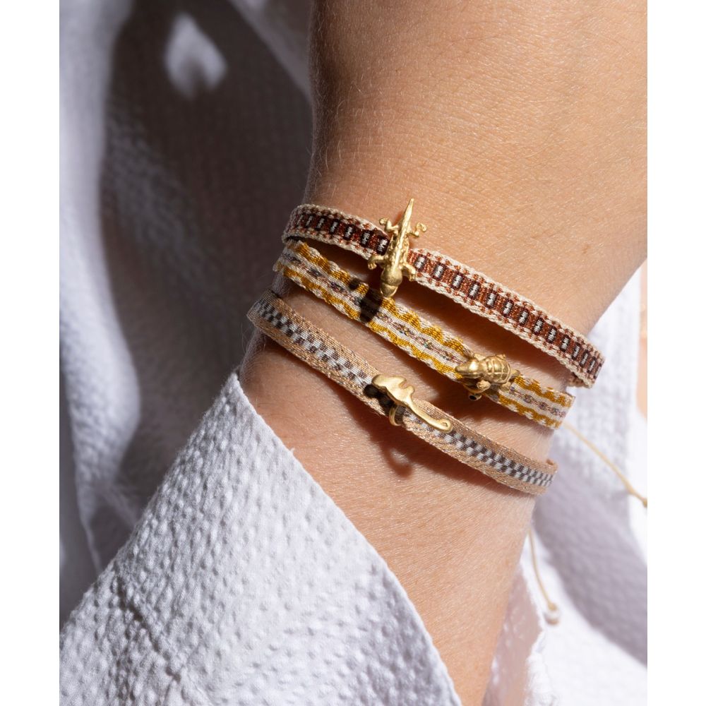 PULSERA CON CHARM - CAIMAN QUI02