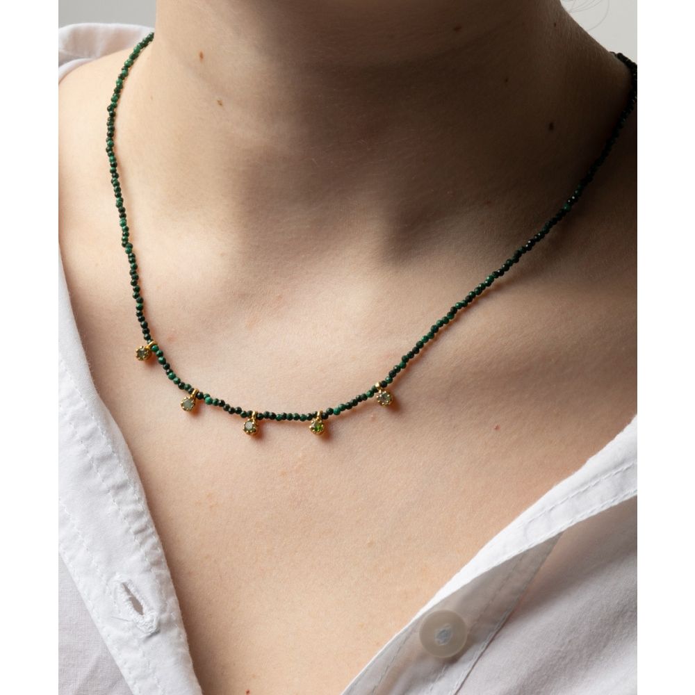 Claudia Necklace - MALAQUITE