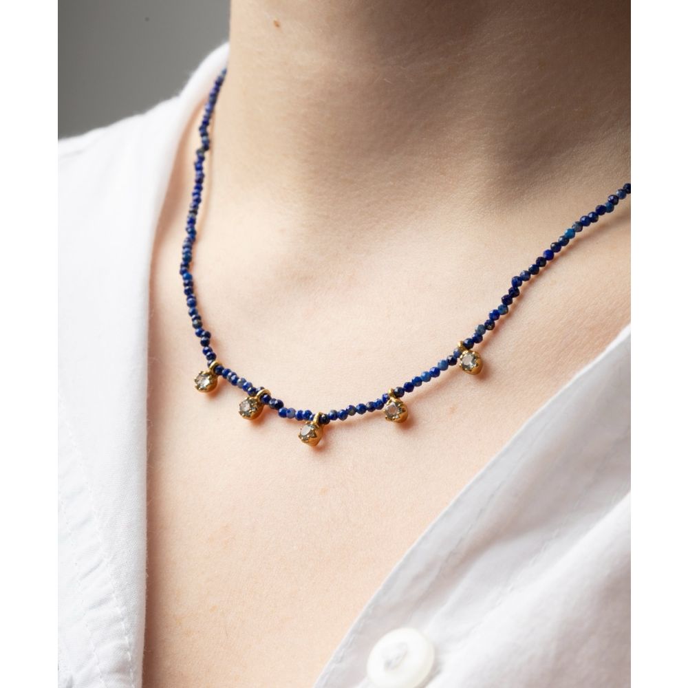Claudia Necklace - Lapislazuli