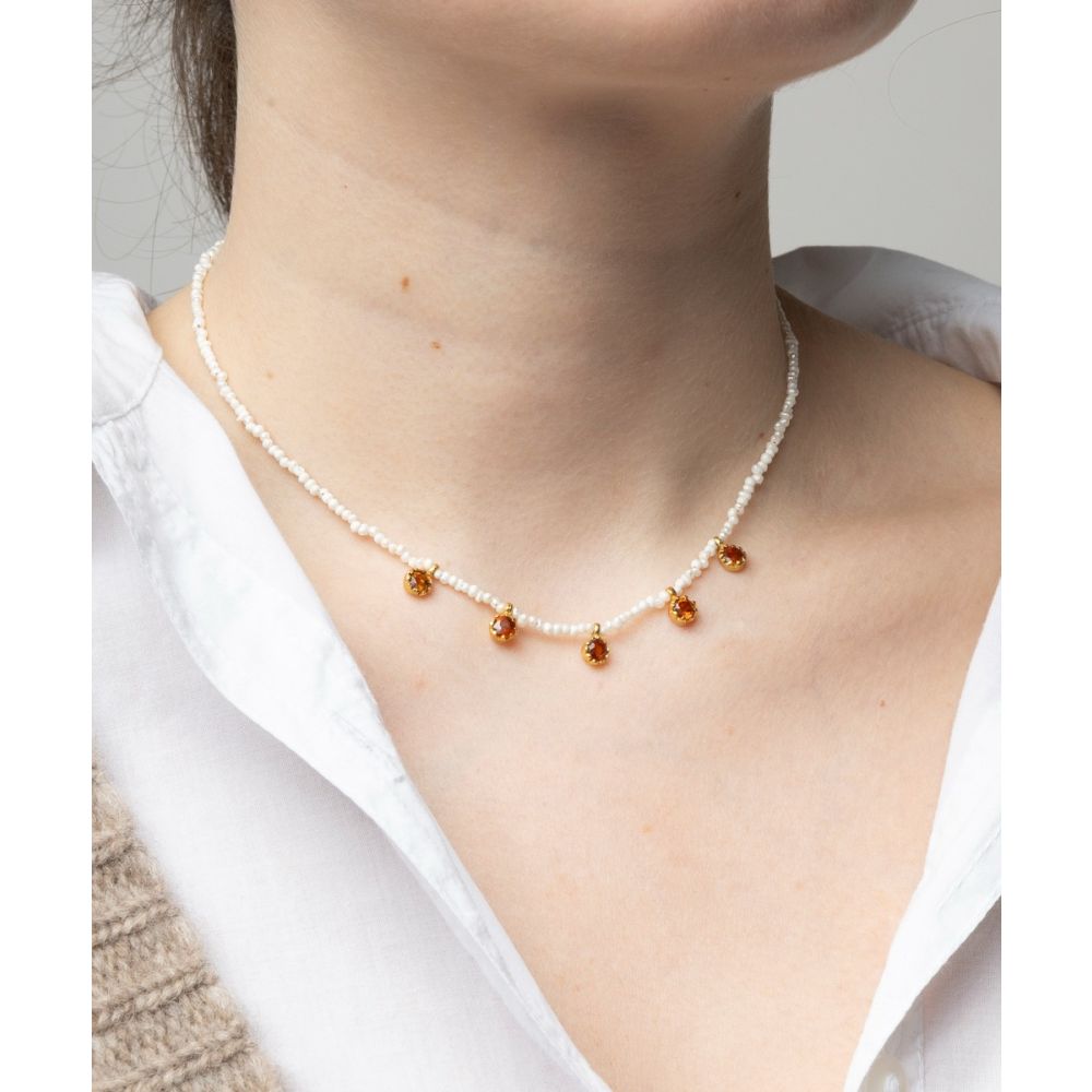 Claudia Necklace - Pearls
