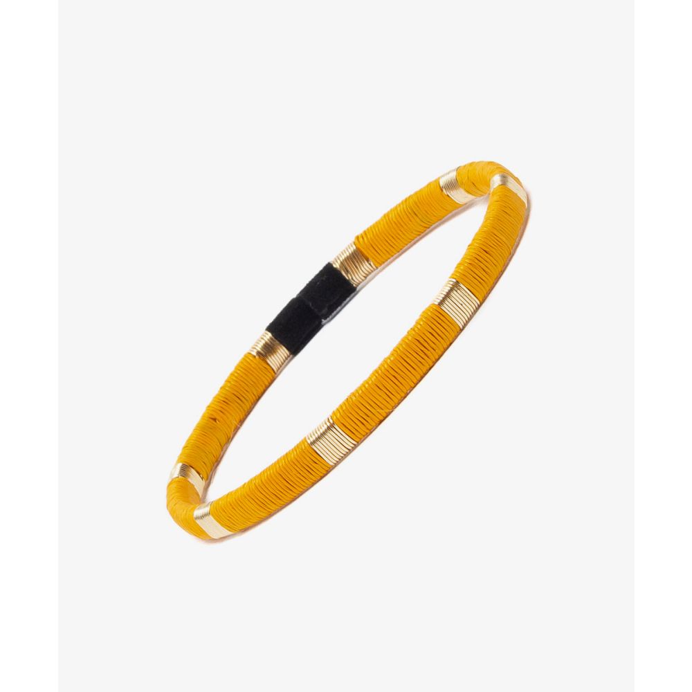 Pulsera Werregue, 5 mm, Unidad - AMARILLO & DORADO