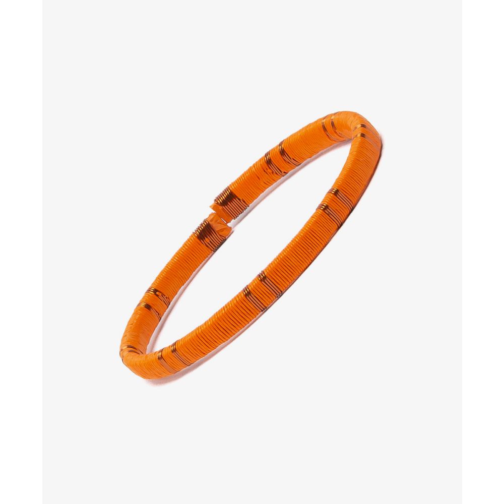 Pulsera Werregue, 5 mm, Unidad - NARANJA & DOBLE RAYA COBRE