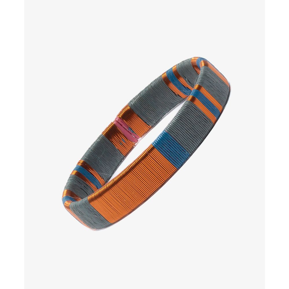 Pulsera Werregue, 1 cm, Unit - GRIS, AZUL & COBRE