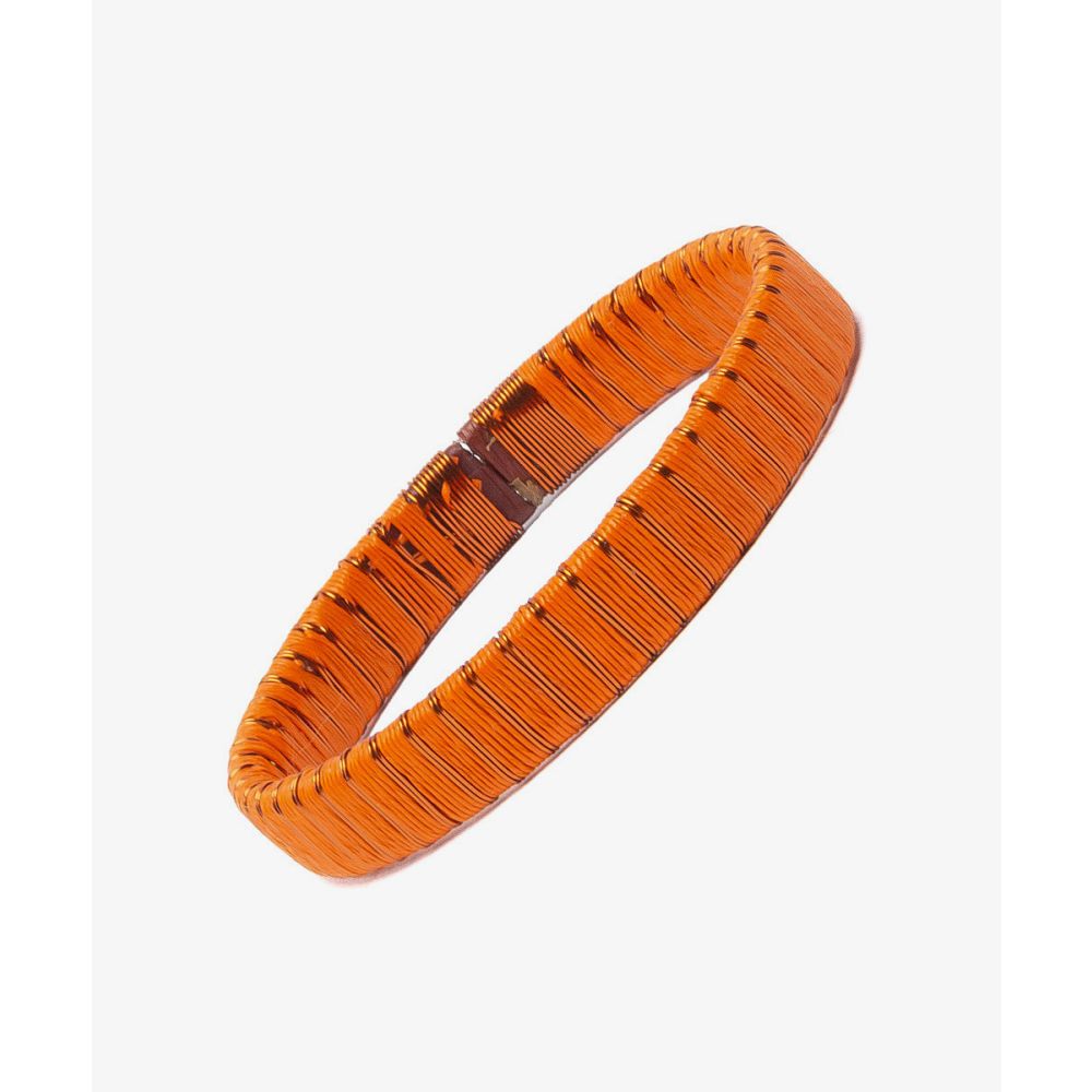 Pulsera Werregue, 1 cm, Unit - NARANJA & MULTI RAYAS COBRE