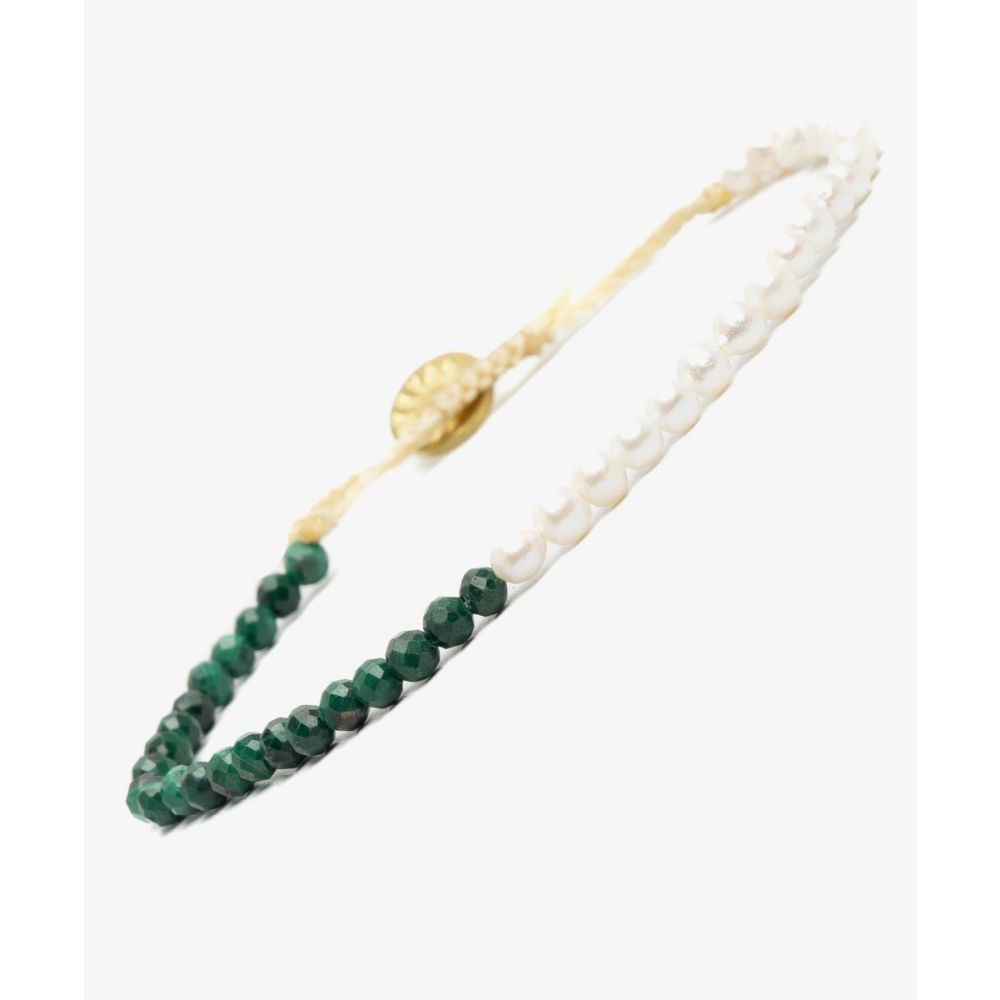Pulsera ARIES - PERLA Y MALAQUITA