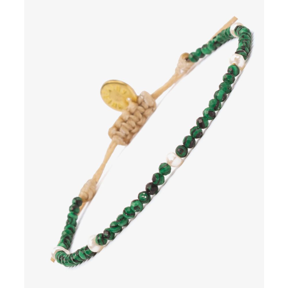 Pulsera TAURUS - PERLA Y MALAQUITA