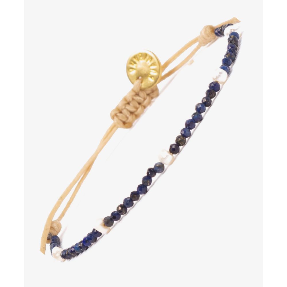 Pulsera TAURUS - PERLA Y LAPISLAZULI