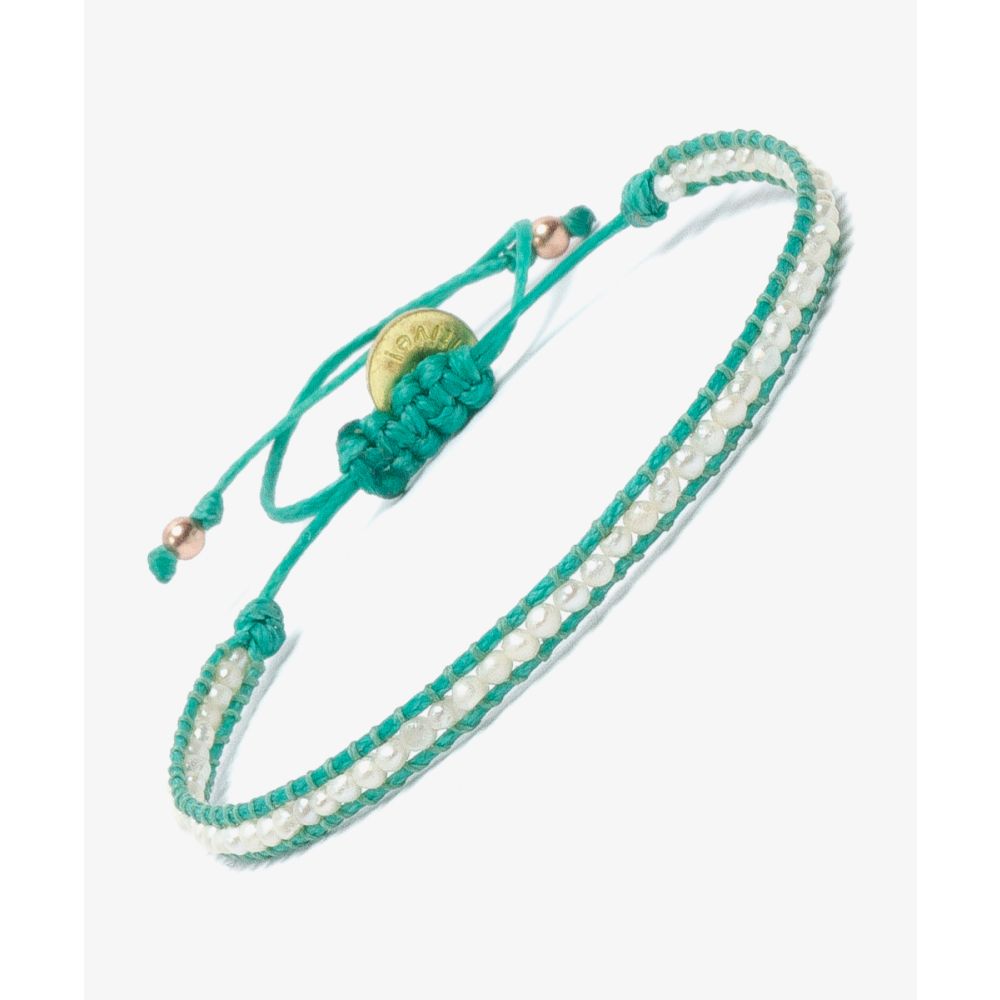 PISCES bracelet - PEARL AND AQUAMARINE