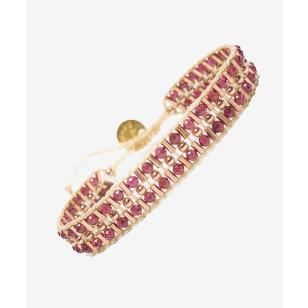 BRACELET -  DELIA - GARNET