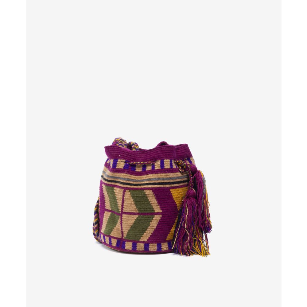 BOLSO CRUZADO M - CORAL - BURDEOS & BEIGE