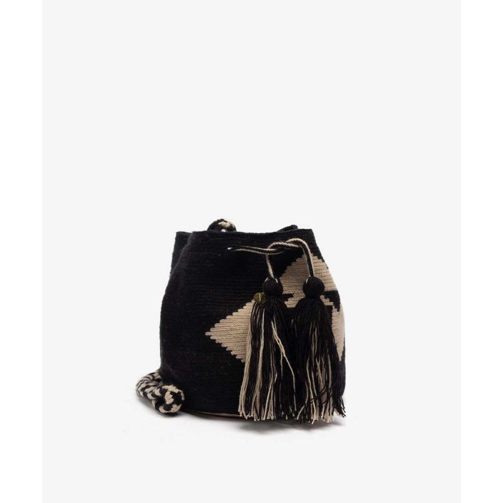 BOLSO CRUZADO M - VULTURE - NEGRO & BEIGE