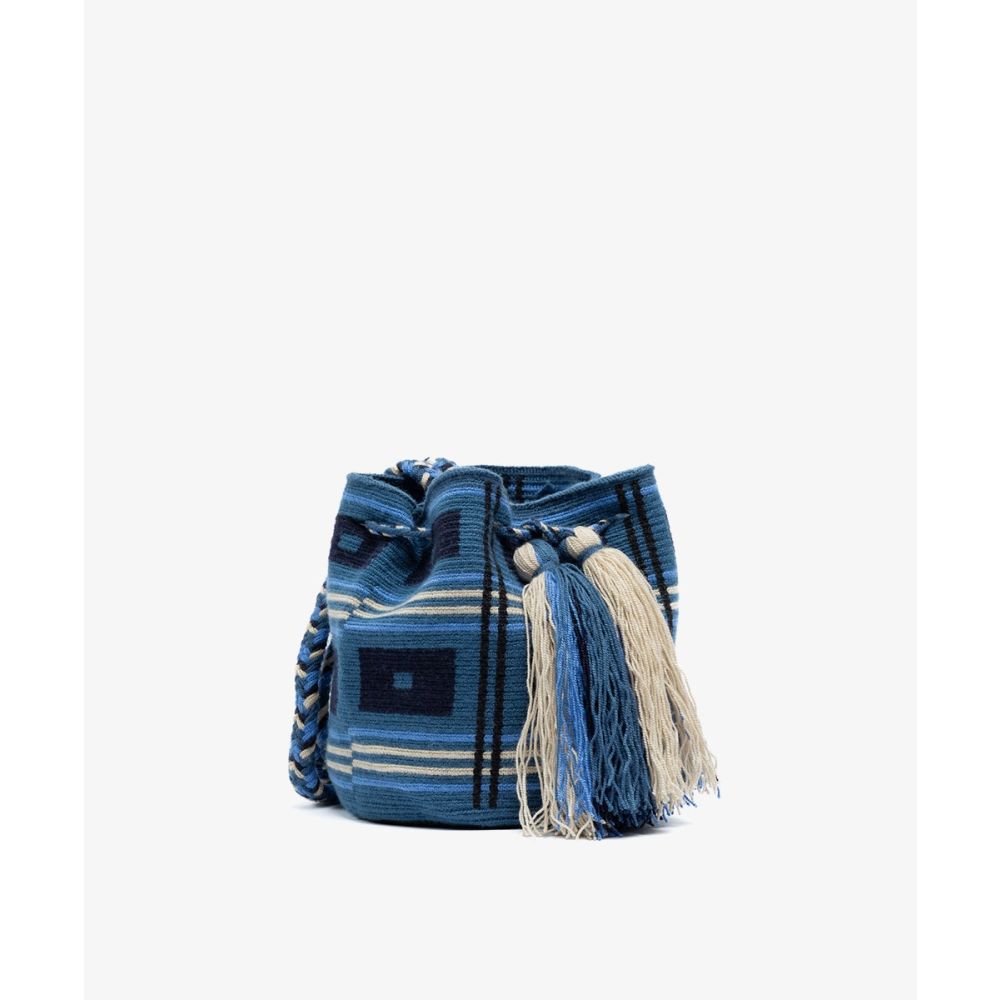 BOLSO CRUZADO M - VIOLET - AZUL MARINO & NEGRO