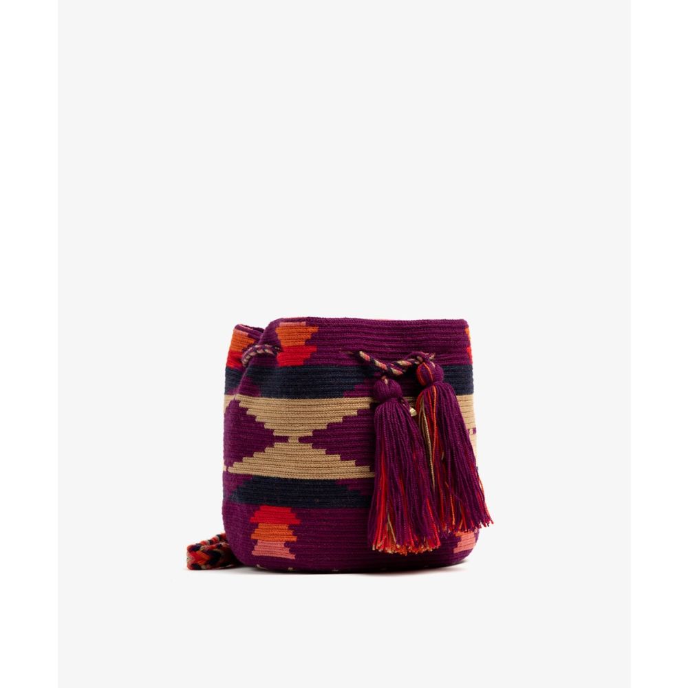 BOLSO CRUZADO M - SCALARE - GRANATE & ROSA