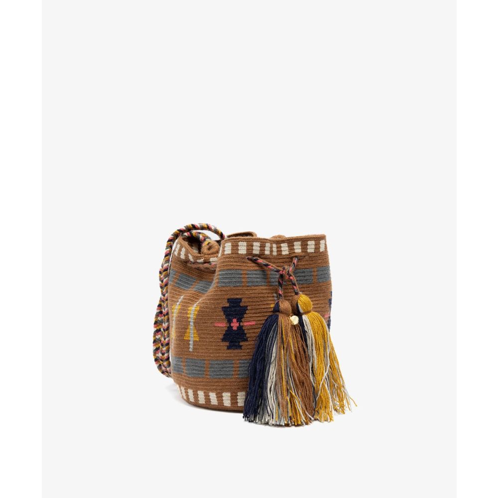 BOLSO CRUZADO M - BELLFLOWER - MARRÓN & GRIS