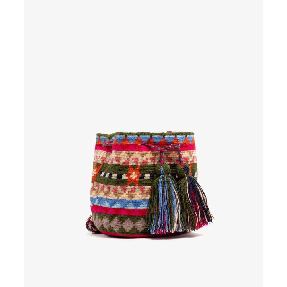 BOLSO CRUZADO M - LAUREL - ROSA & VERDE