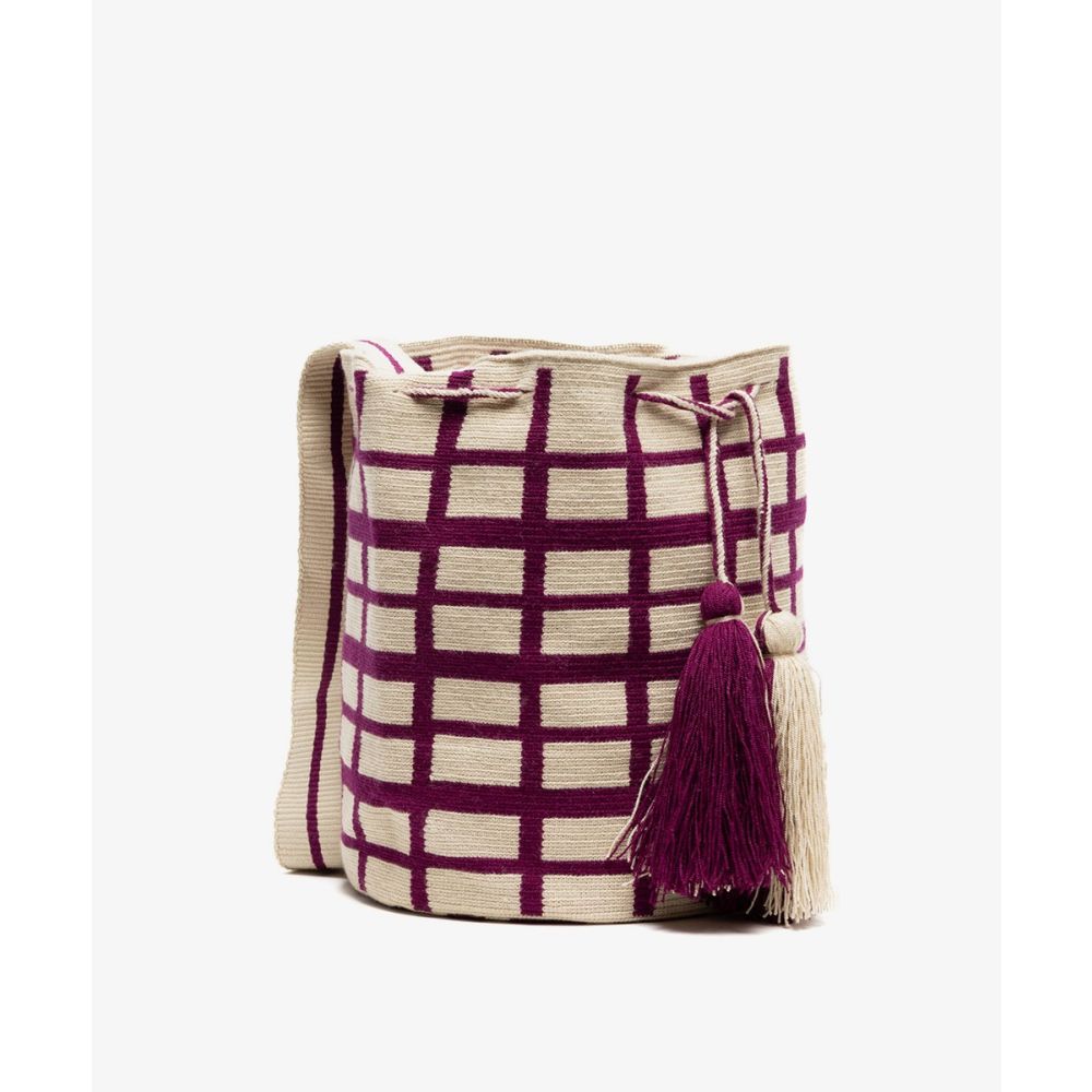 Bolso Cruzado L - ASPEN - GRANATE & BEIGE