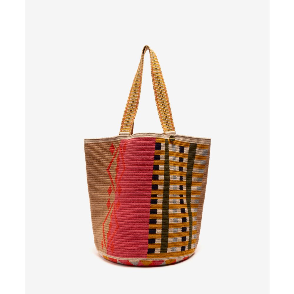 Bolso Tote - COCKATOO - ROSA CLARO & BEIGE