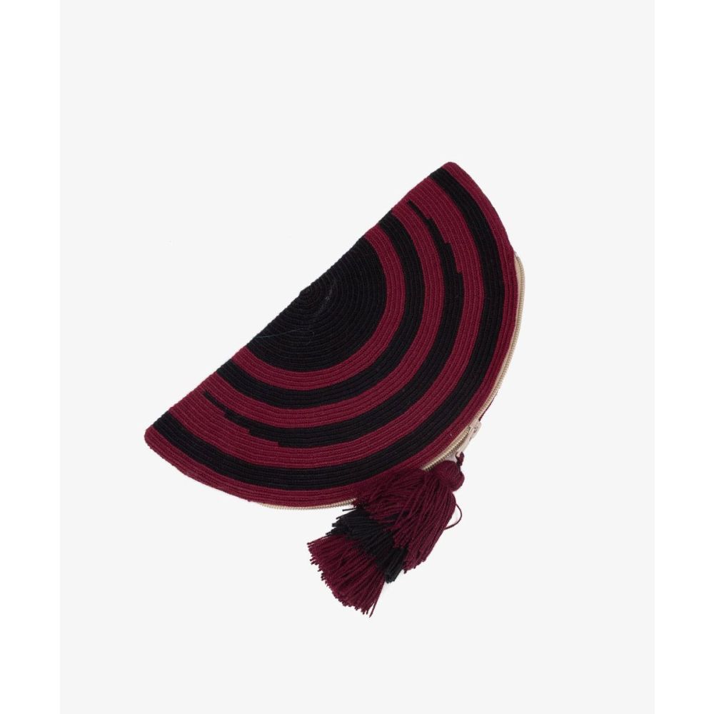 HABANA CLUTCH XL - RAINBOW - BURDEOS & NEGRO