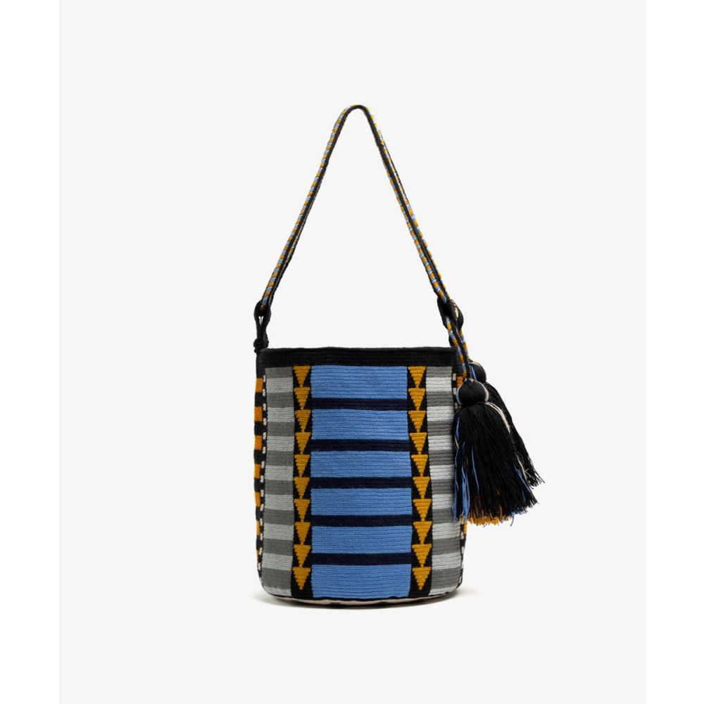 BOLSO Melbourne - CORIANDER - AZUL & AMARILLO