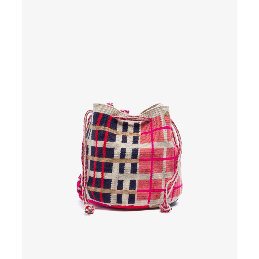 BOLSO MITRA - FALCON - ROSA & AZUL OSCURO