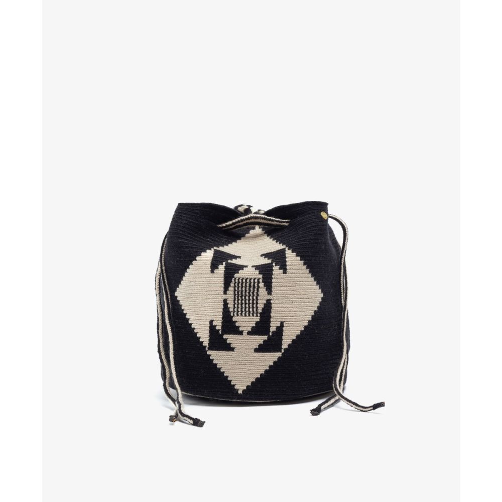 BOLSO MITRA -  VULTURE - NEGRO & BEIGE