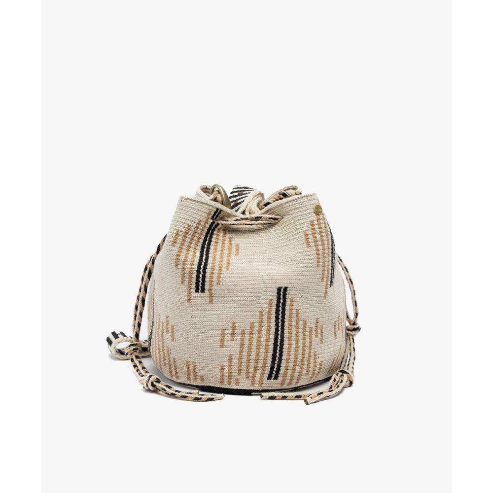 BOLSO MITRA CON ASA AJUSTABLE  - MARIGOLD - CAMEL & BEIGE