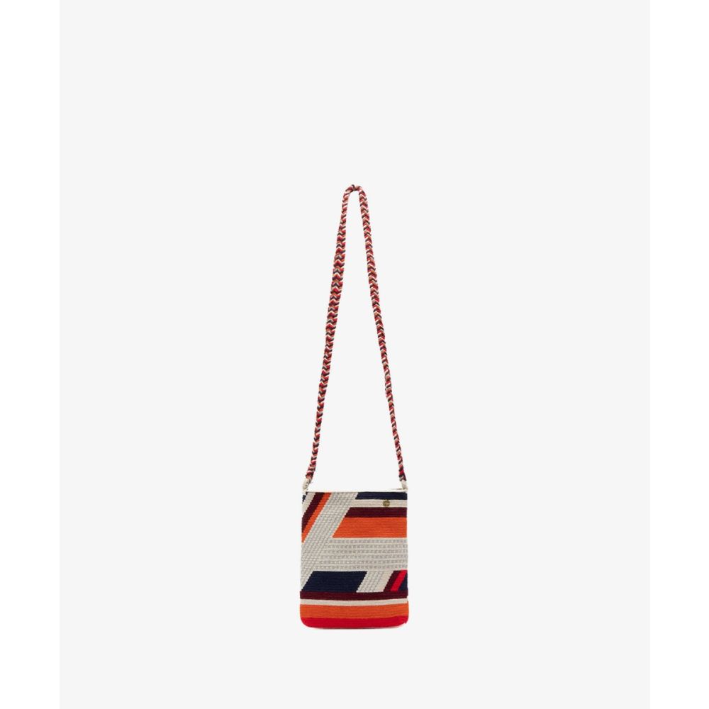 BOLSO OPERA - AMARANTH - AZUL MARINO & NARANJA