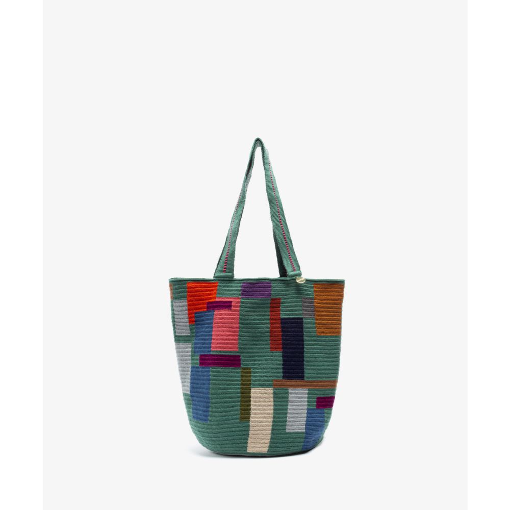 BOLSO CALA - STARFISH - VERDE JADE & MULTICOLOR