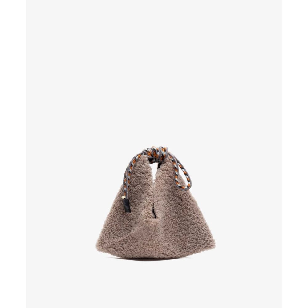 ORIGAMI Bag - TAUPE - GREY LEATHER