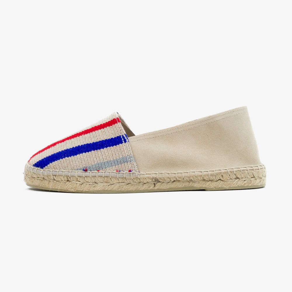 MEN'S ESPADRILLE - STRASS - RED & BLUE