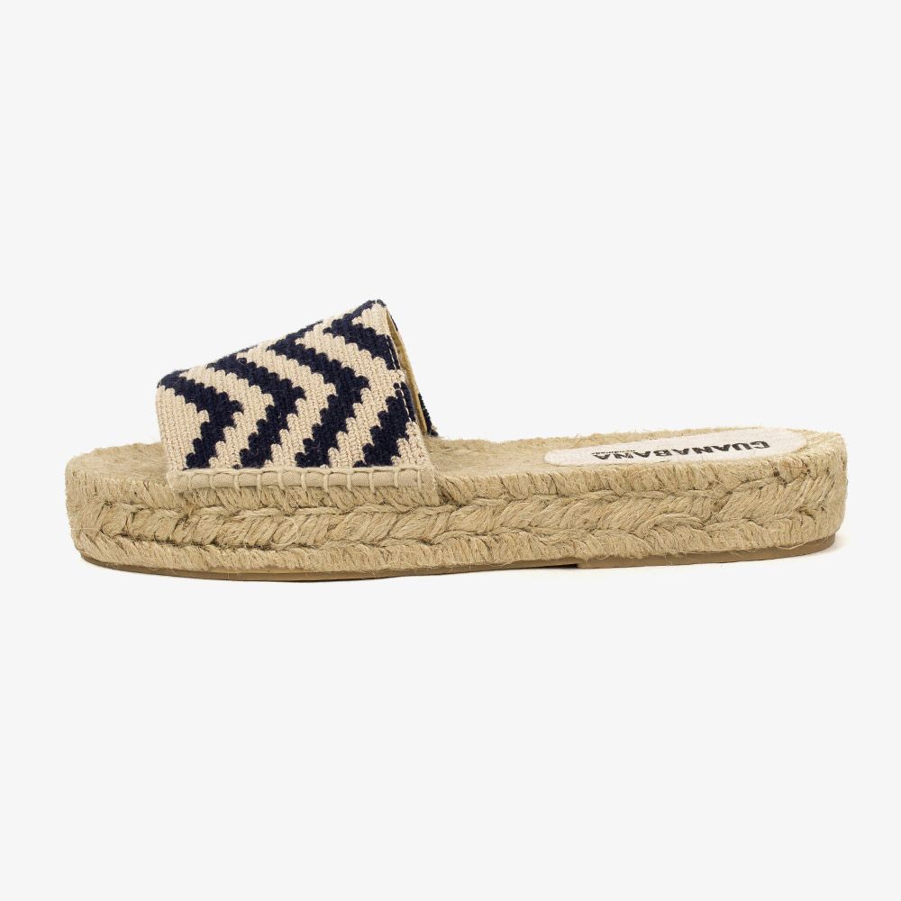 MULE ESPADRILLE - TYLER - TOAST & BLACK