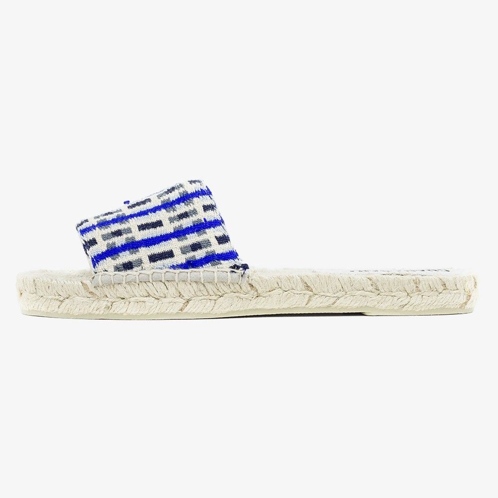 MULE ESPADRILLE - JASPER - BLUE & GREY