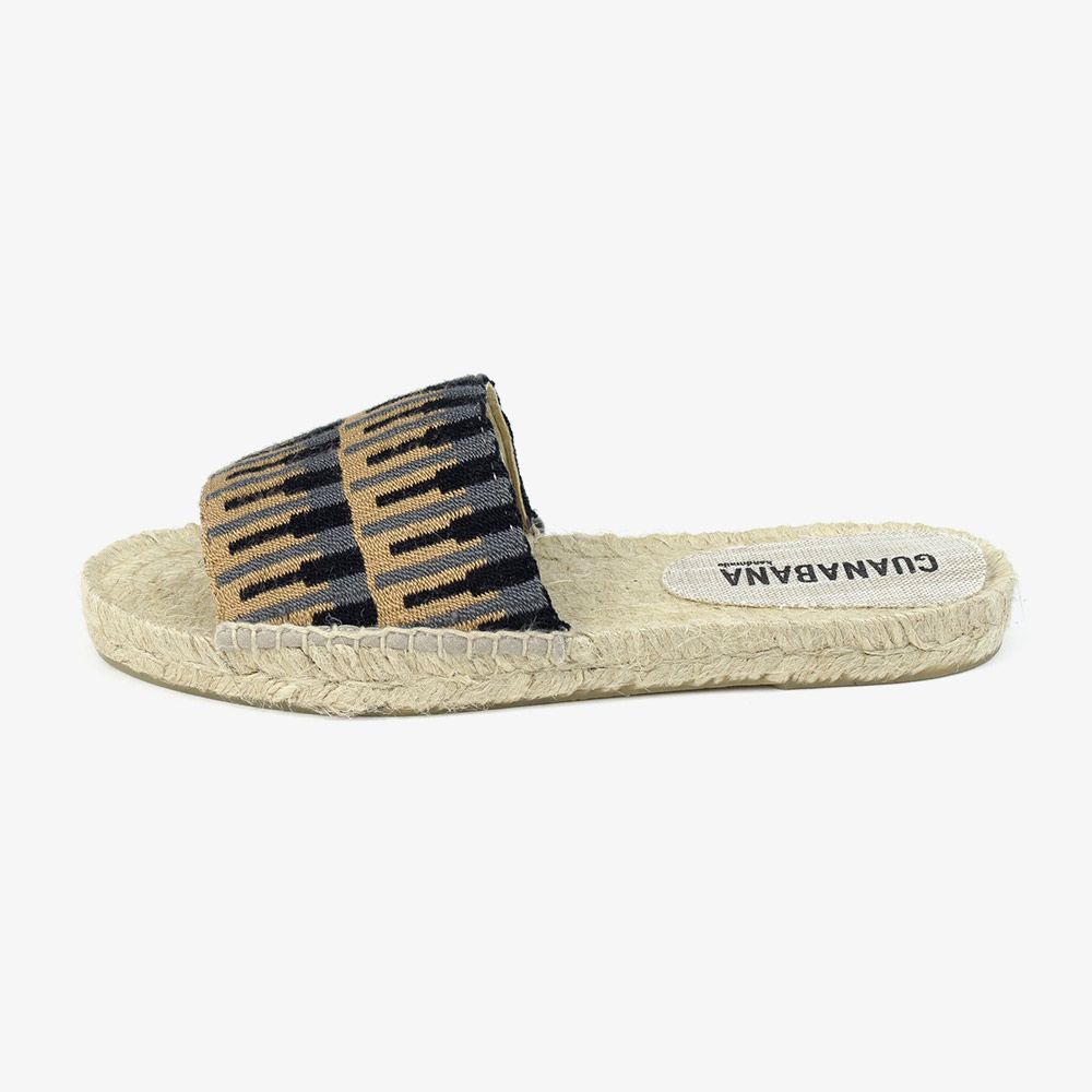 MULE ESPADRILLE - SIERRA - BLACK & TOAST