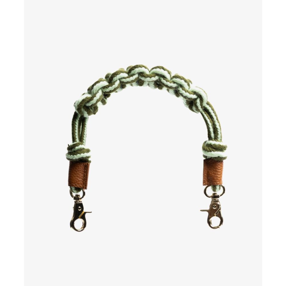 ASA DE BOLSO - MACRAMÉ VERDE