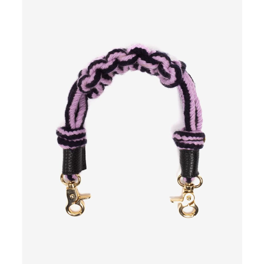 Asa de bolso de cordón - LILA & AZUL NAVY