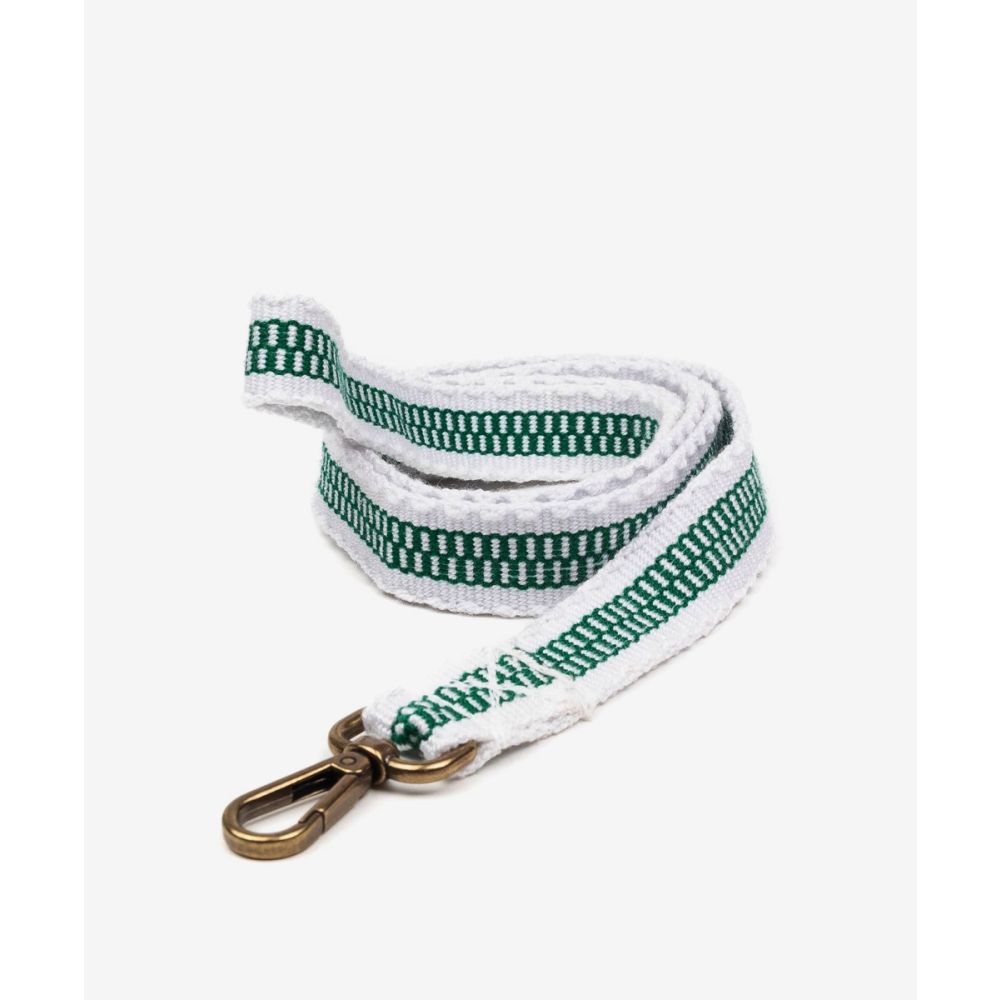 CORREA PARA PERRO TOY - VERDE Y BLANCO