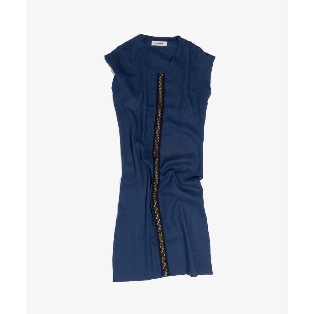 KAFTAN NILO - BLUE WITH RIBBON