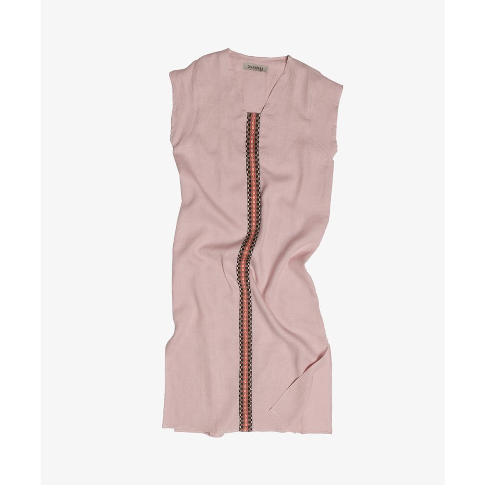 KAFTAN NILO - PALE ROSE WITH RIBBON