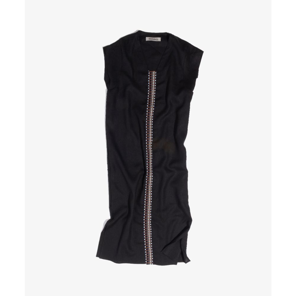 KAFTAN NILO - NEGRO CON CINTA