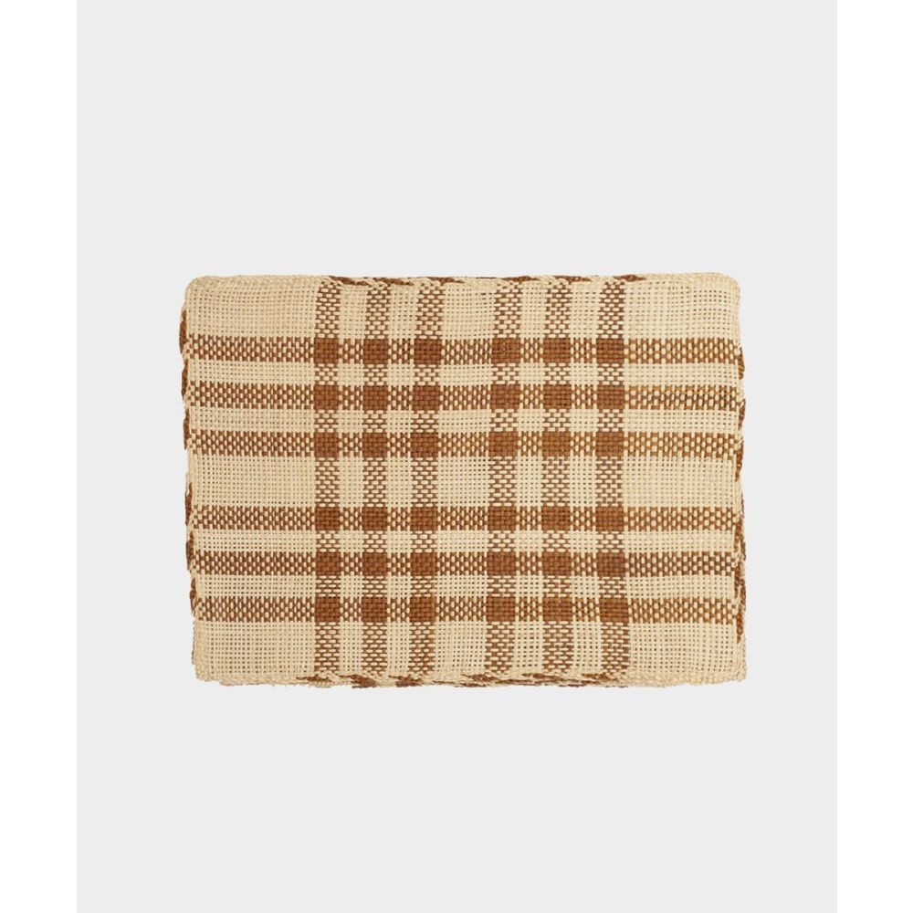 INDIVIDUAL RECTANGULAR -  1 UNI - BEIGE Y MARRON